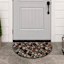 Burlap Bay Rubber Slice Doormat, 23x35