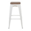 Honeybloom Westfield Barstool, White