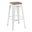 Honeybloom Westfield Barstool, White