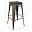 Honeybloom Westfield Barstool, Black
