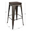Honeybloom Westfield Barstool, Bronze