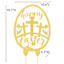 Honeybloom Easter Egg with Crosses Metal Yard Stake, 18"