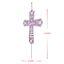 Honeybloom Purple Metal He is Risen Cross Yard Stake, 13"