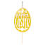 Honeybloom Happy Easter Yellow Egg Metal Yard Stake, 13"