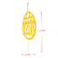 Honeybloom Happy Easter Yellow Egg Metal Yard Stake, 13"