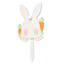 Homespun Easter Wooden Bunny with Carrots Yard Stake, 14"