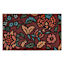 Prairie Jacobean Rubber Doormat, 18x30