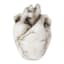 White Heart Bleeding Candle, 5"