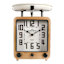 Honeybloom Yellow Scale Metal Clock, 11.5"