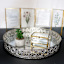 Found & Fable Silver Mirrored Metal Tray, 14"