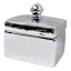 Found & Fable Silver Ceramic Decorative Box, 4.5"