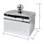 Found & Fable Silver Ceramic Decorative Box, 4.5"