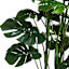 Monstera Tree with Grey Tribal Planter, 46"