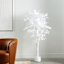 Potted White Fiscus Tree, 6'