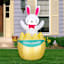 Bunny Brights Airblown Pop Up-Bunny in Egg Inflatable, 60"
