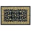 Ikarus Black Traditional Border Accent Rug, 20x32