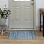 Ikarus Light Blue Diamond Design Accent Rug, 20x32