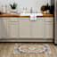 Ikarus Neutral Medallion Accent Rug, 30x45