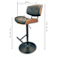 Crosby St. Leonardo Adjustable Faux Leather Barstool
