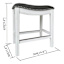 Providence Rylan Backless Counter Stool, White