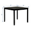 Uptown 5-Piece Wooden Dining Set, Black