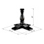 Providence Ava Black Dining Table Base, (Table Top Sold Separately)