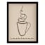 Framed Americano Cup, 12x16