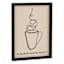 Framed Americano Cup, 12x16