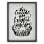Framed Cupcake Canvas, 12x16