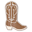 Cowboy Boot Diecut Wooden Wall Plaque, 12x16