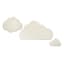 Set of Cloud Walll Plaques with Fabric