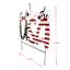Patriotic God Bless The USA Yard Stake, 21.5"