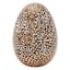 Honeybloom Carved Wooden Egg, 9"