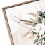 Floral Cow Skull Framed Canvas Wall Art, 20x16