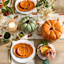 Pumpkin Shaped Ceramic Soup Tureen with Lid