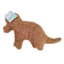 Tiny Dreamers Triceratops Nugget Shaped Pillow, 10x12
