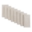 Set of 8 Neutral Cotton Napkins, 18"