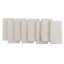 Set of 8 Neutral Cotton Napkins, 18"