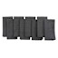 Set of 8 Black & Grey Mix Cotton Napkins, 18"
