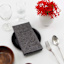 Set of 8 Black & Grey Mix Cotton Napkins, 18"