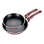 T-Fal Essentials 2-Piece Red Fry Pan Set, 8" & 10"