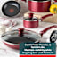 T-Fal Essentials 2-Piece Red Fry Pan Set, 8" & 10"