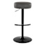 Honeybloom Lennox Adjustable Barstool, Dark Grey