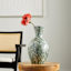 Found & Fable Green Capiz Vase, 13"