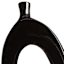 Crosby St. Riley Black Ceramic Vase, 30"
