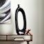 Crosby St. Riley Black Ceramic Vase, 30"