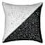 Ty Penningon Dark Grey & White Faux Wool Throw Pillow, 18"