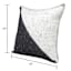 Ty Penningon Dark Grey & White Faux Wool Throw Pillow, 18"