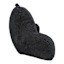 Black Sherpa Backrest, 13x20