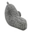 Dark Grey Sherpa Backrest, 13x20